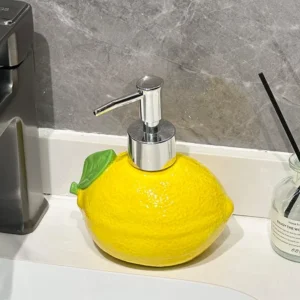 Lemon-Shaped Ceramic Lotion Dispenser