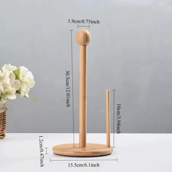 Wooden Paper Towel Holder