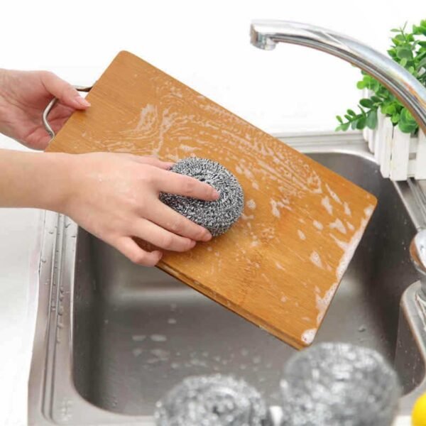 4-Piece Stainless Steel Pot Scrubbing Sponge Set