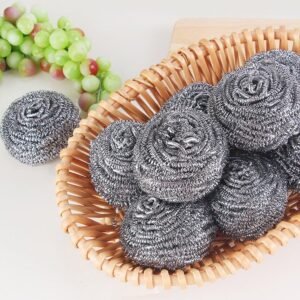 4-Piece Stainless Steel Pot Scrubbing Sponge Set