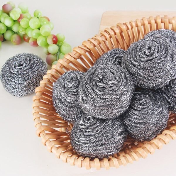 4-Piece Stainless Steel Pot Scrubbing Sponge Set