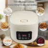 BALASHOV 3L Smart Electric Rice Cooker with 24-Hour Timer & Keep Warm Function