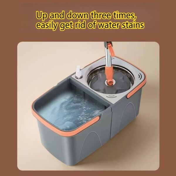 Split-System Rotating Mop with Dual Water Buckets