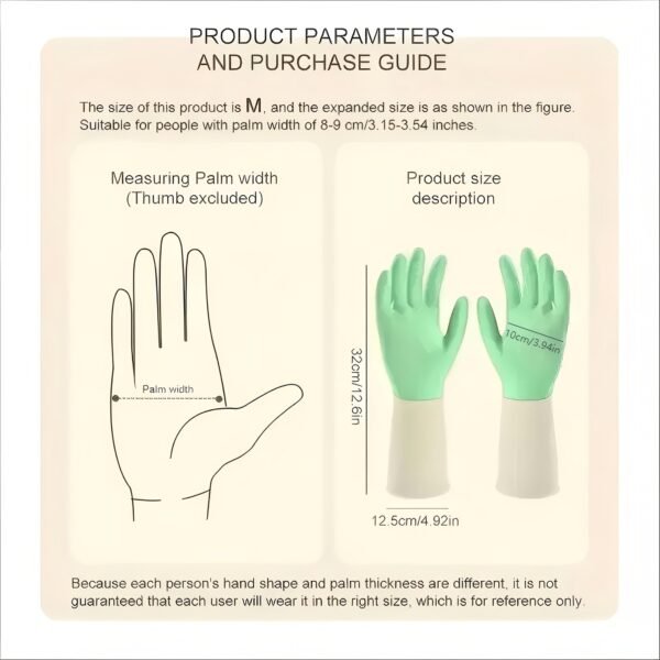 Reusable Dishwashing & Household Cleaning Gloves