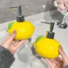 Lemon-Shaped Ceramic Lotion Dispenser