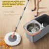 Split-System Rotating Mop with Dual Water Buckets