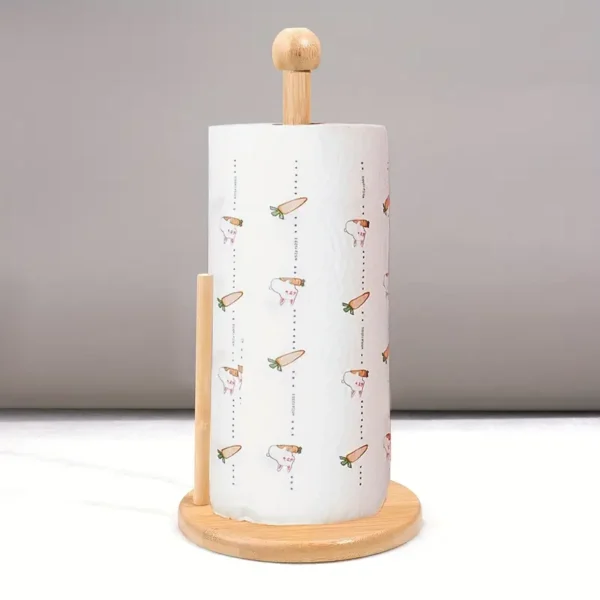 Wooden Paper Towel Holder