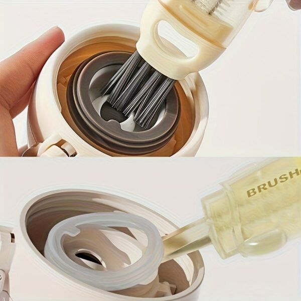 Cute Bear Multi-Function Cleaning Brush with 4 Detachable Heads