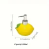 Lemon-Shaped Ceramic Lotion Dispenser