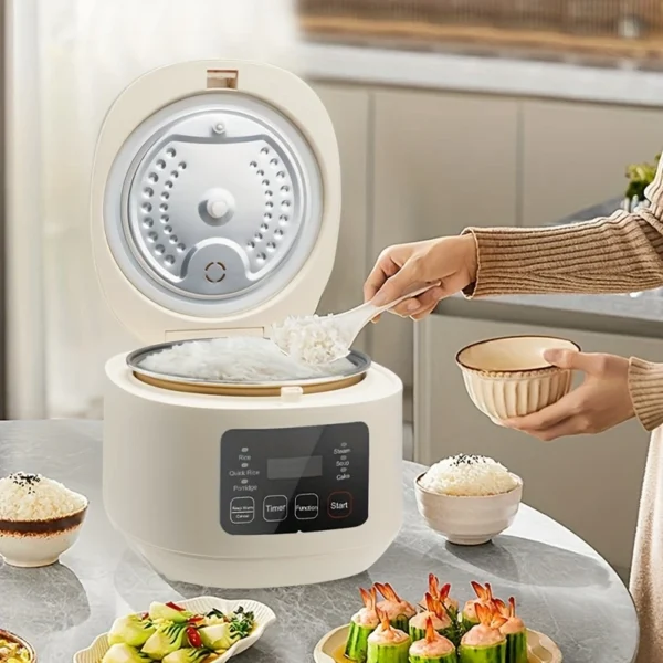 BALASHOV 3L Smart Electric Rice Cooker with 24-Hour Timer & Keep Warm Function