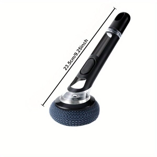 Long-Handled Liquid-Dispensing Wok & Stove Cleaning Brush